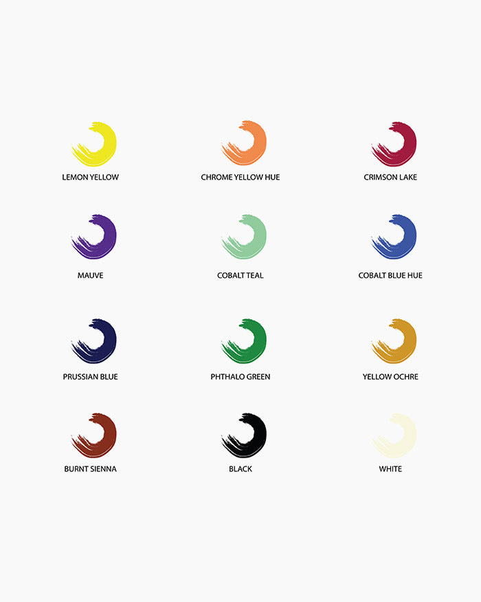 Camel Artist Gouache Colour Set | 12 Shades | 9ml