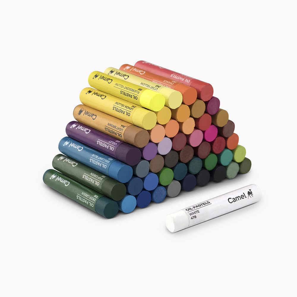 Camel Oil Pastel With Reusable Plastic Box | 50 Shades