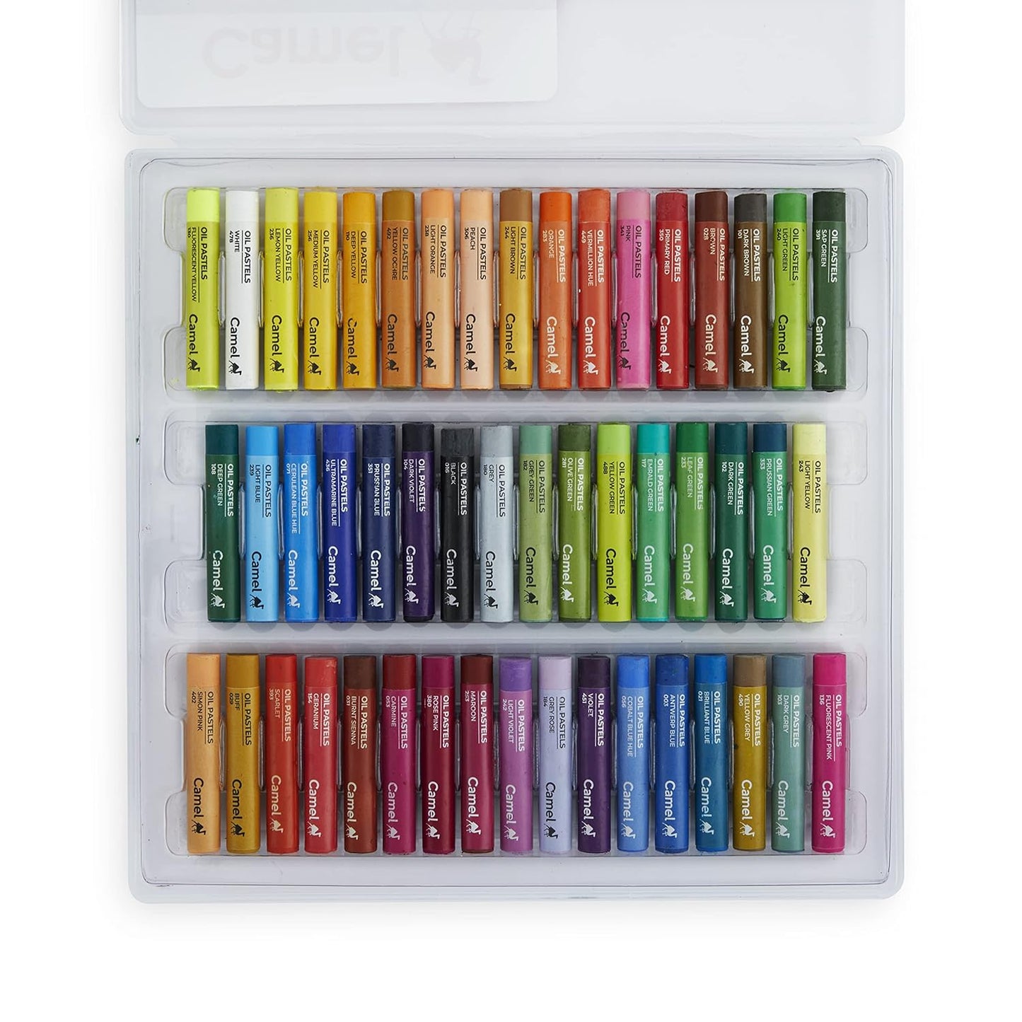 Camel Oil Pastel With Reusable Plastic Box | 50 Shades