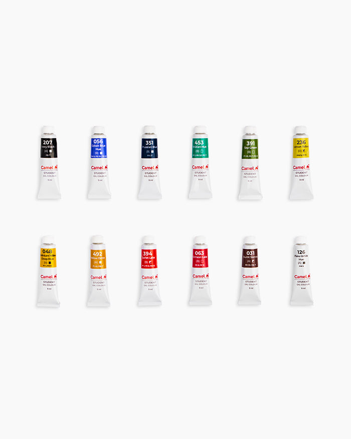 Camel Student Oil Colour Set | 9ML | 12 Shades