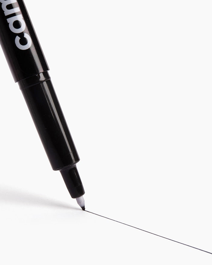 Camlin Permanent Marker Fine Tip | Black | Pack of 10 Markers