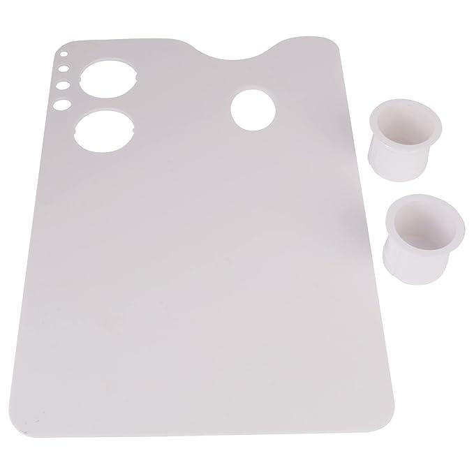 Khyati Rectangle Shaped Palette| Acrylic and Oil Painting Palette | With 2 Oil Dippers