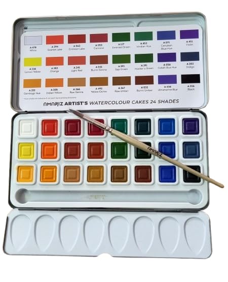 Doms Amariz Artist's Water Colour Cakes | 24 Shades