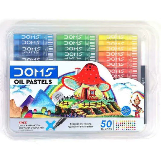 DOMS Oil Pastel With Case | 50 Shades | Pack Of 1