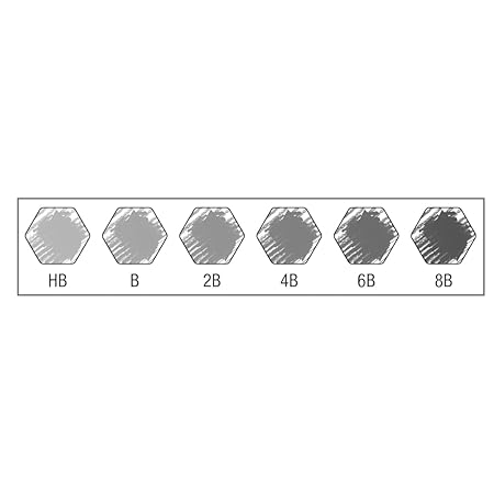 Faber-Castell 9000 TIN OF 6 (HB,B,2B,4B,6B,8B)
