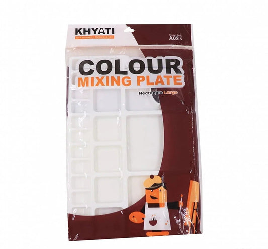 KHYATI Big Rectangle Shape Colour Mixing Palette