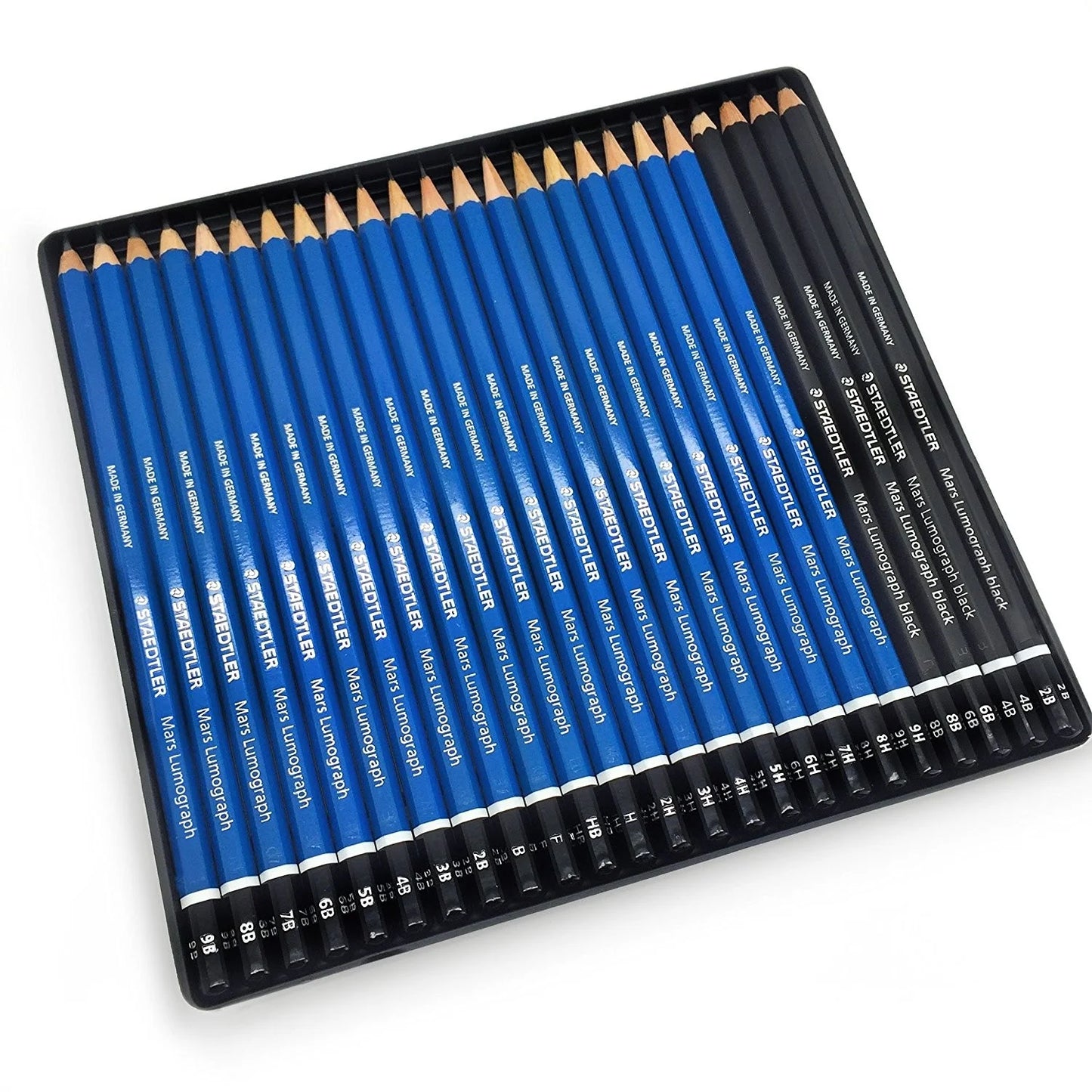 Staedtler Mars Lumograph Artist Pencil Set | Pack Of 24 | Black