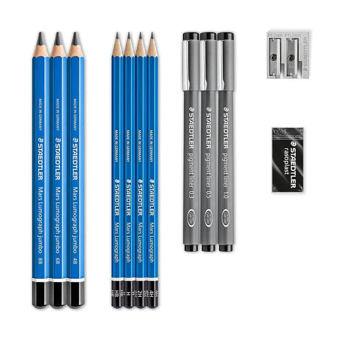 Staedtler Mars Lumograph Art Set | Sketching Kit