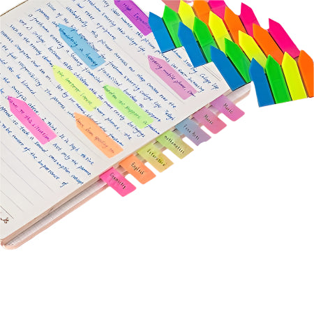 Arrow Coloured Sticky Notes | 7.5 cm x 5 cm x 0.3 cm | (Pack of 2)
