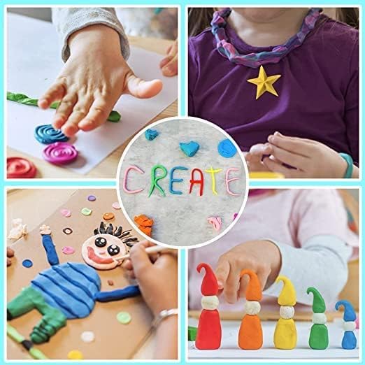 Air Dry Clay | 12 Colours | Super-soft | 1 Pack