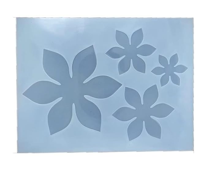 Silicon 3D Flower Resin Mold | DIY Soap, Candle and Coaster Mould 4 in 1