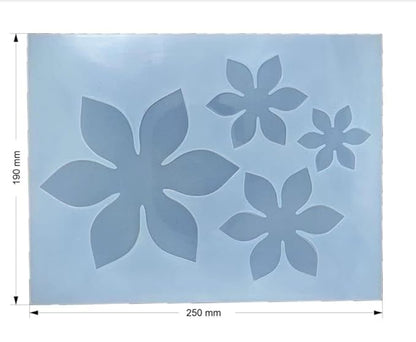Silicon 3D Flower Resin Mold | DIY Soap, Candle and Coaster Mould 4 in 1