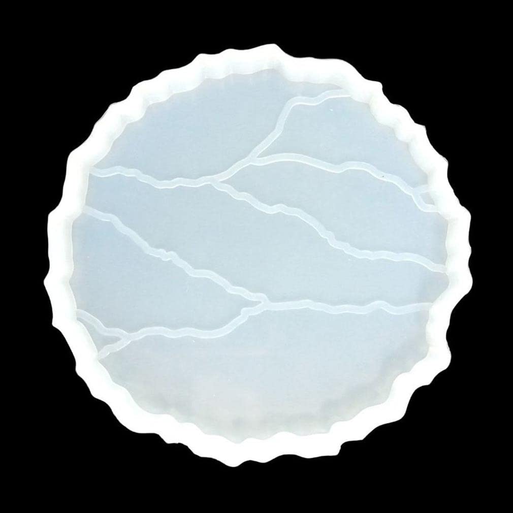 4-inch Silicone Resin Mould | Round Cracked Mould
