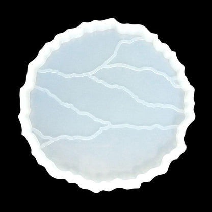 4-inch Silicone Resin Mould | Round Cracked Mould