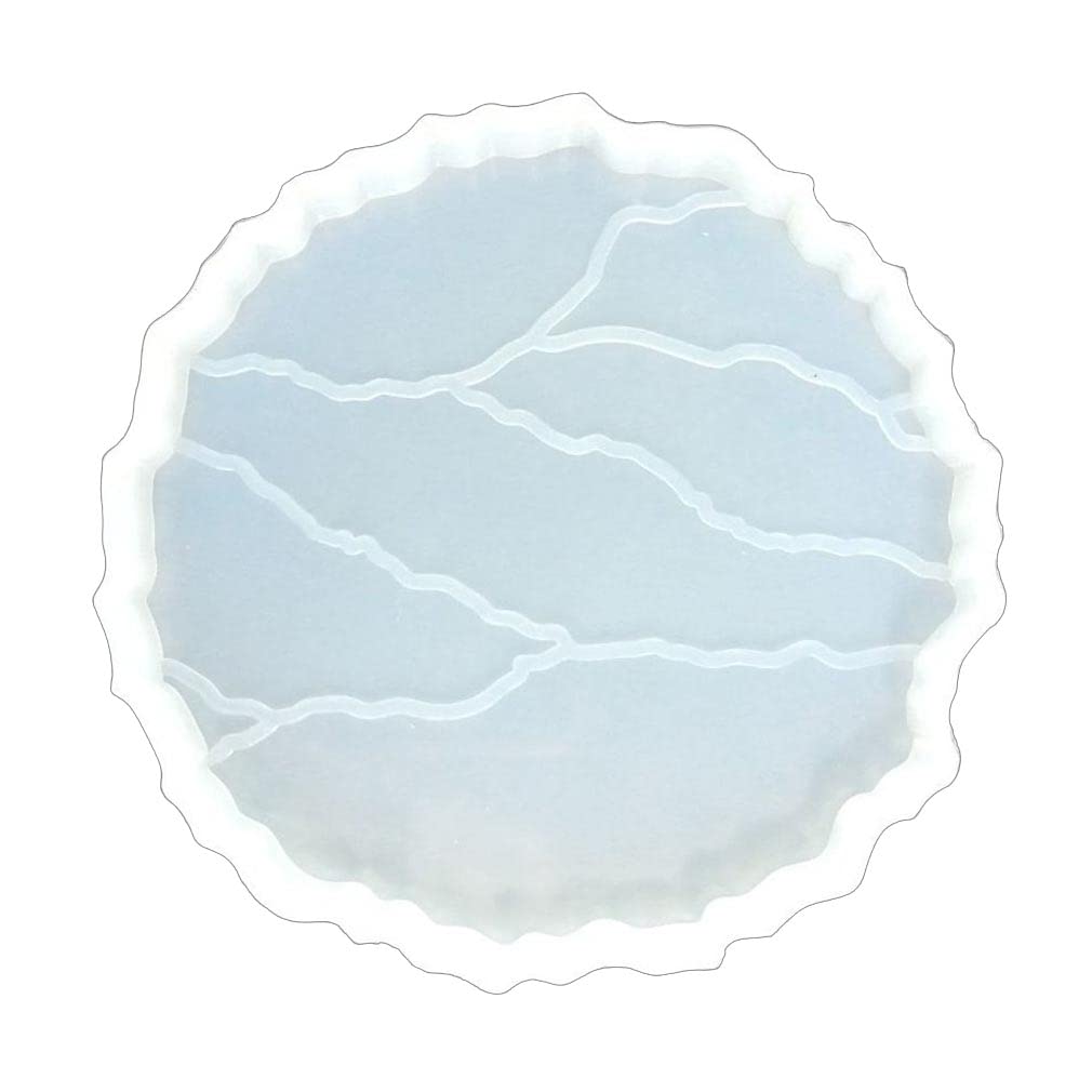 4-inch Silicone Resin Mould | Round Cracked Mould