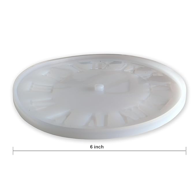 Silicone Mould Clock Face Roman | 6inch | Resin Clock Mould