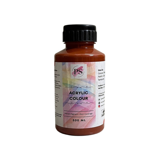 Acrylic Colour | Burnt Sienna | 500ml