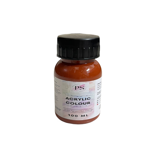 Acrylic Colour | Burnt Sienna | 100ml