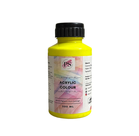 Acrylic Colour | Radium Yellow | 500ml