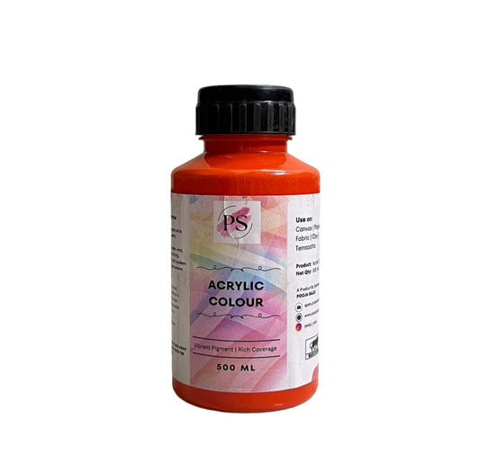 Acrylic Colour | Vermilian | 500ml
