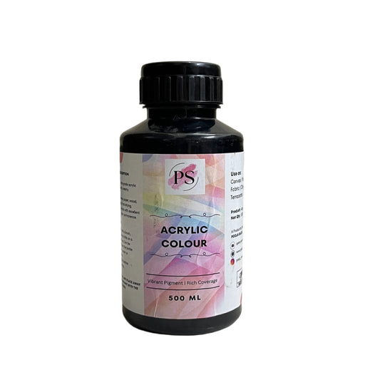 Acrylic Colour | Black | 500ml