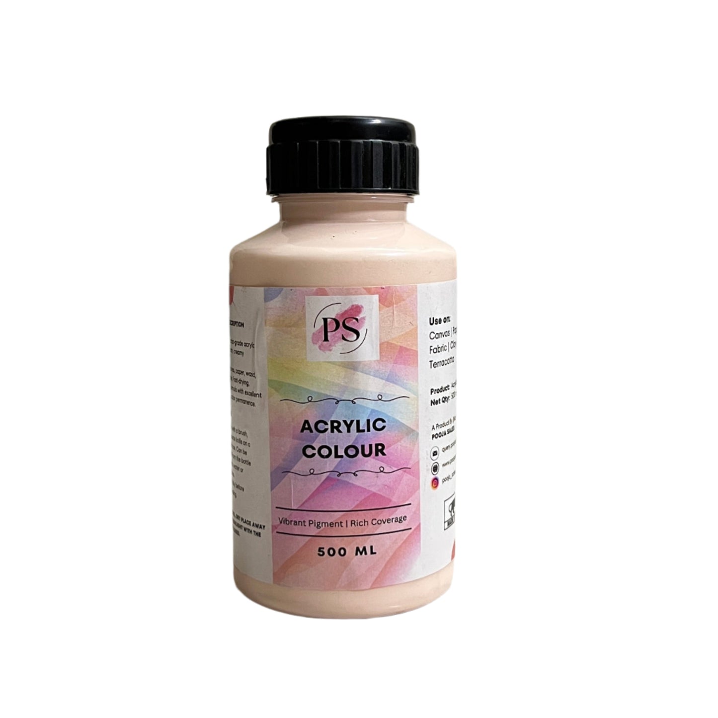 Acrylic Colour | 500ml | Individual Bottle