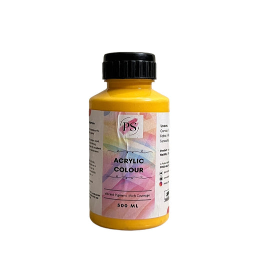 Acrylic Colour | Indian Yellow | 500ml