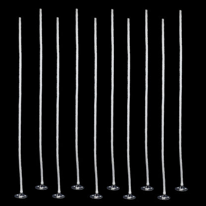 Candle Primed Wicks | 7 Inch |  Pack Of 10 | Candle Making Accessories