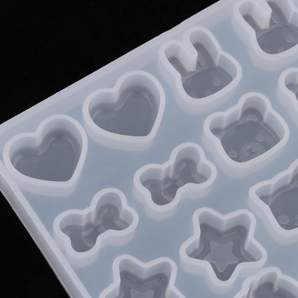 Pendant Silicone Mold | DIY Jewellery Resin Mould | 9.5x9CM | 16pcs