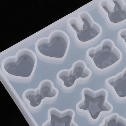 Pendant Silicone Mold | DIY Jewellery Resin Mould | 9.5x9CM | 16pcs