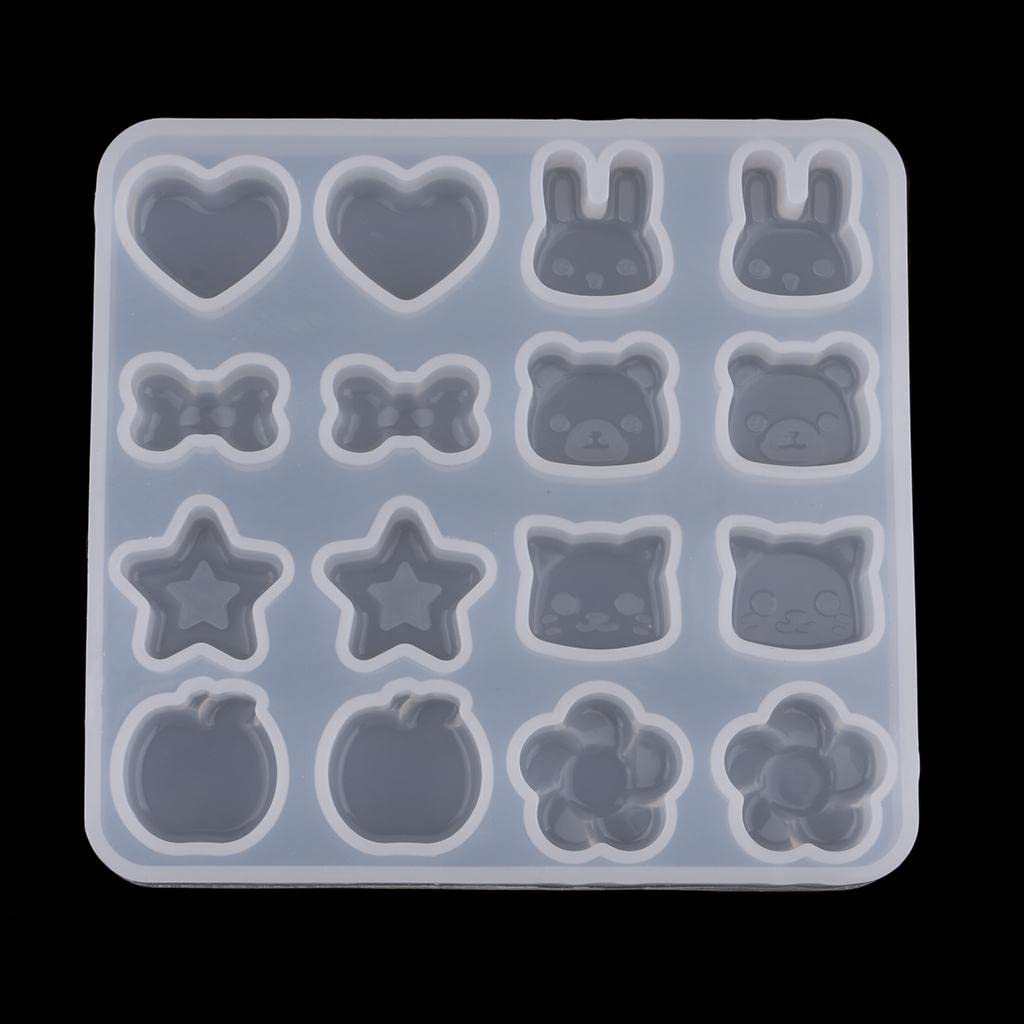 Pendant Silicone Mold | DIY Jewellery Resin Mould | 9.5x9CM | 16pcs