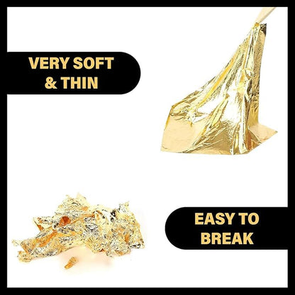 Golden Leaf | Gold Foil Sheets | 25pcs