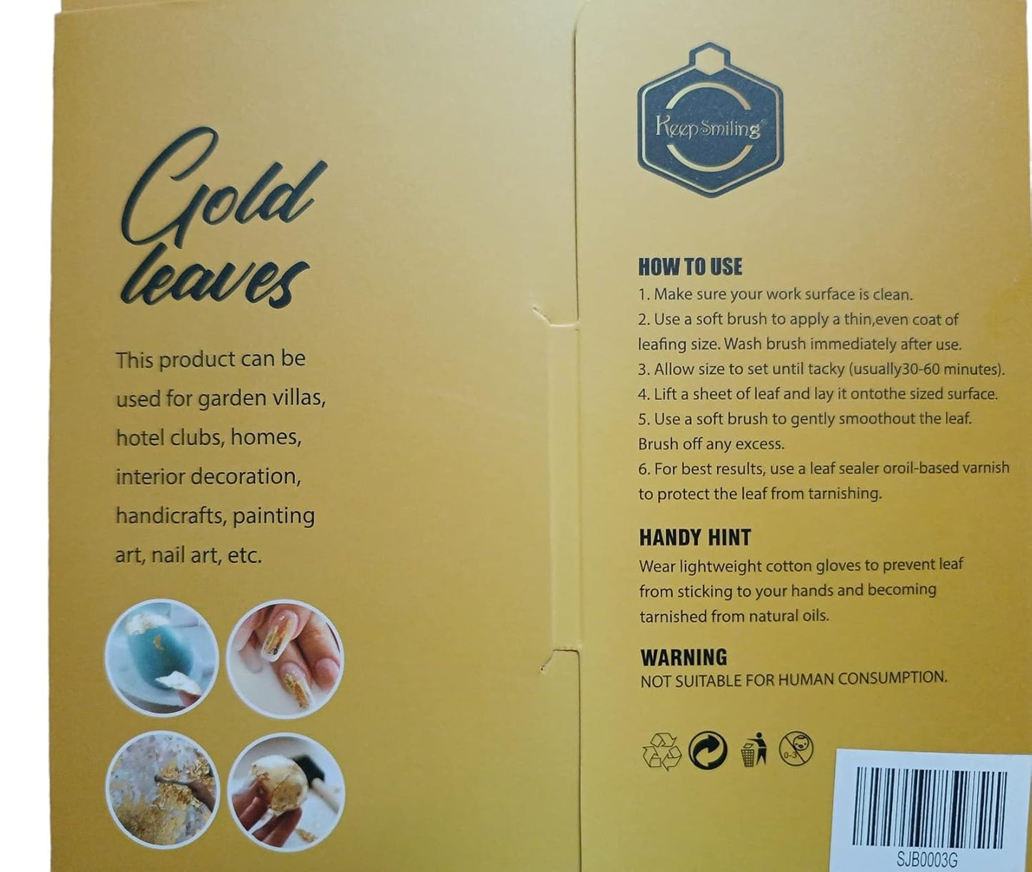 Golden Leaf | Gold Foil Sheets | 25pcs