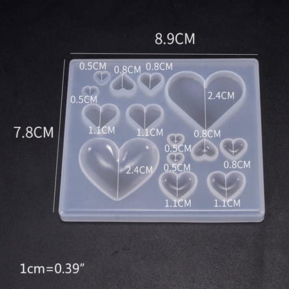Heart Shape Resin Silicon Mold