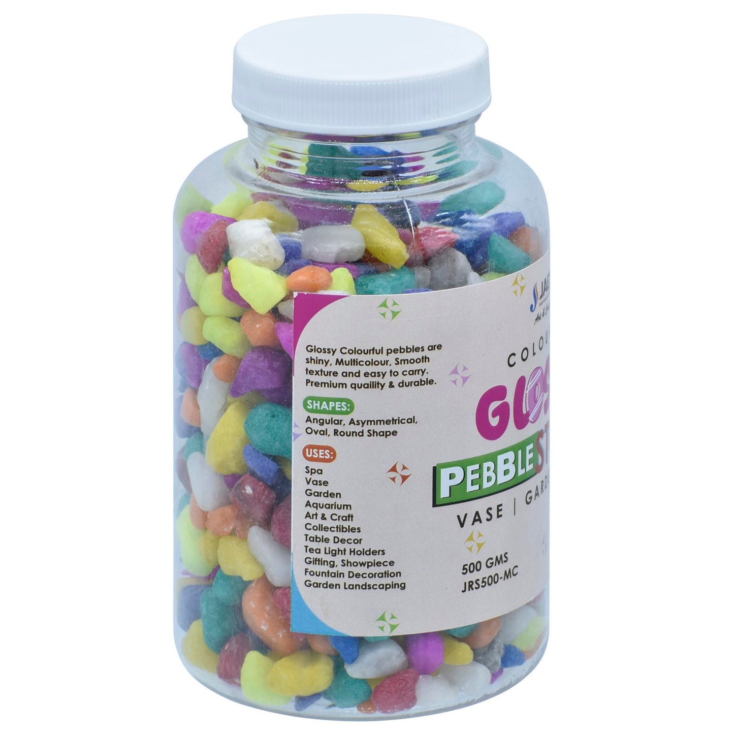 Pebble Stones | Resin Stones | 500Gms Multi Colour