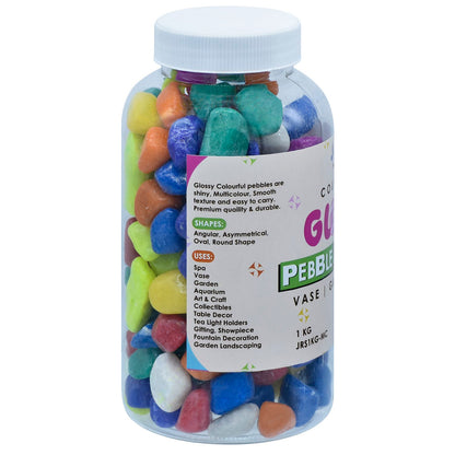 Pebble Stones | Resin Stones | Medium | 1kg | Multi Colour
