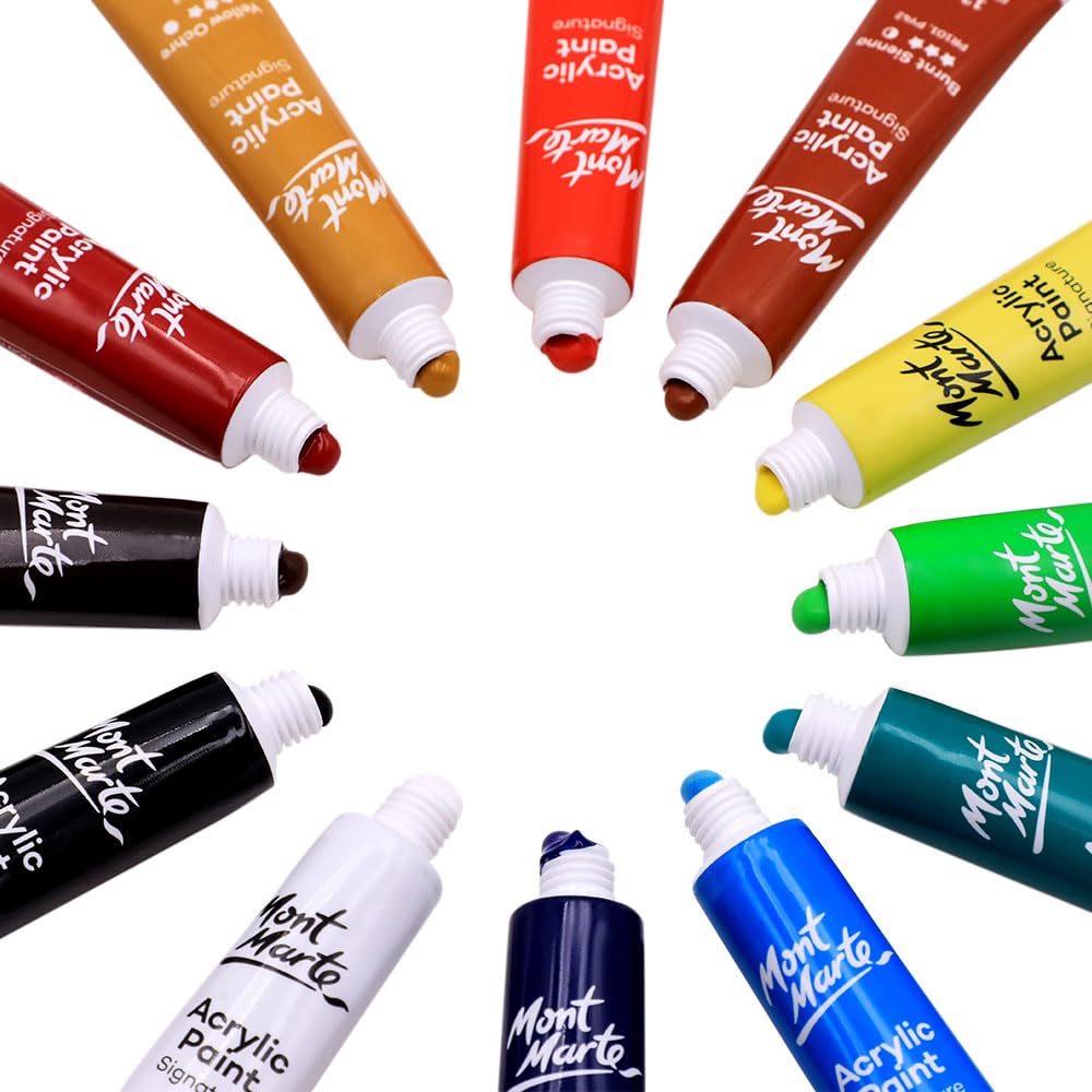 Mont Marte Acrylic Paint Set | 12 Shades