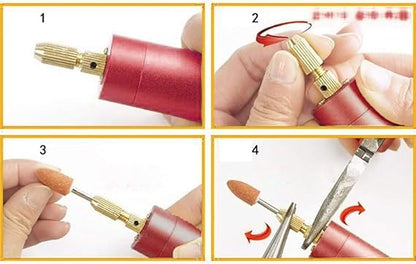 Resin Electric Drill Machine | Mini USB Electric Drill | Black