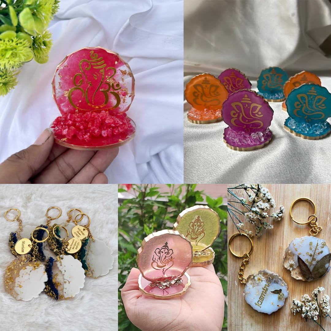2 Inch Agate Round Silicone Mould for Resin Art | 9 Pc