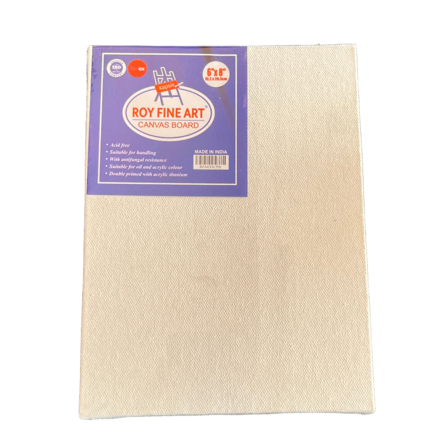 Roy Fine Art Canvas Board | White | Multiple Sizes | Canvas For Painting