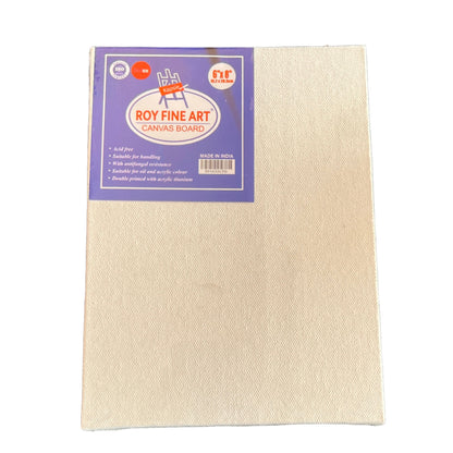 Roy Fine Art Canvas Board | White | Multiple Sizes | Canvas For Painting