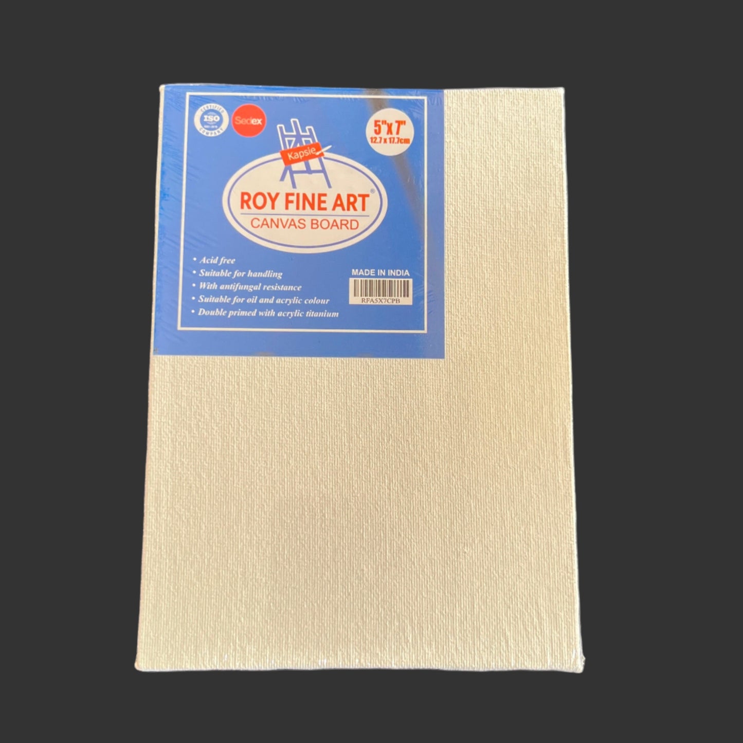 Roy Fine Art Canvas Board | White | Multiple Sizes | Canvas For Painting