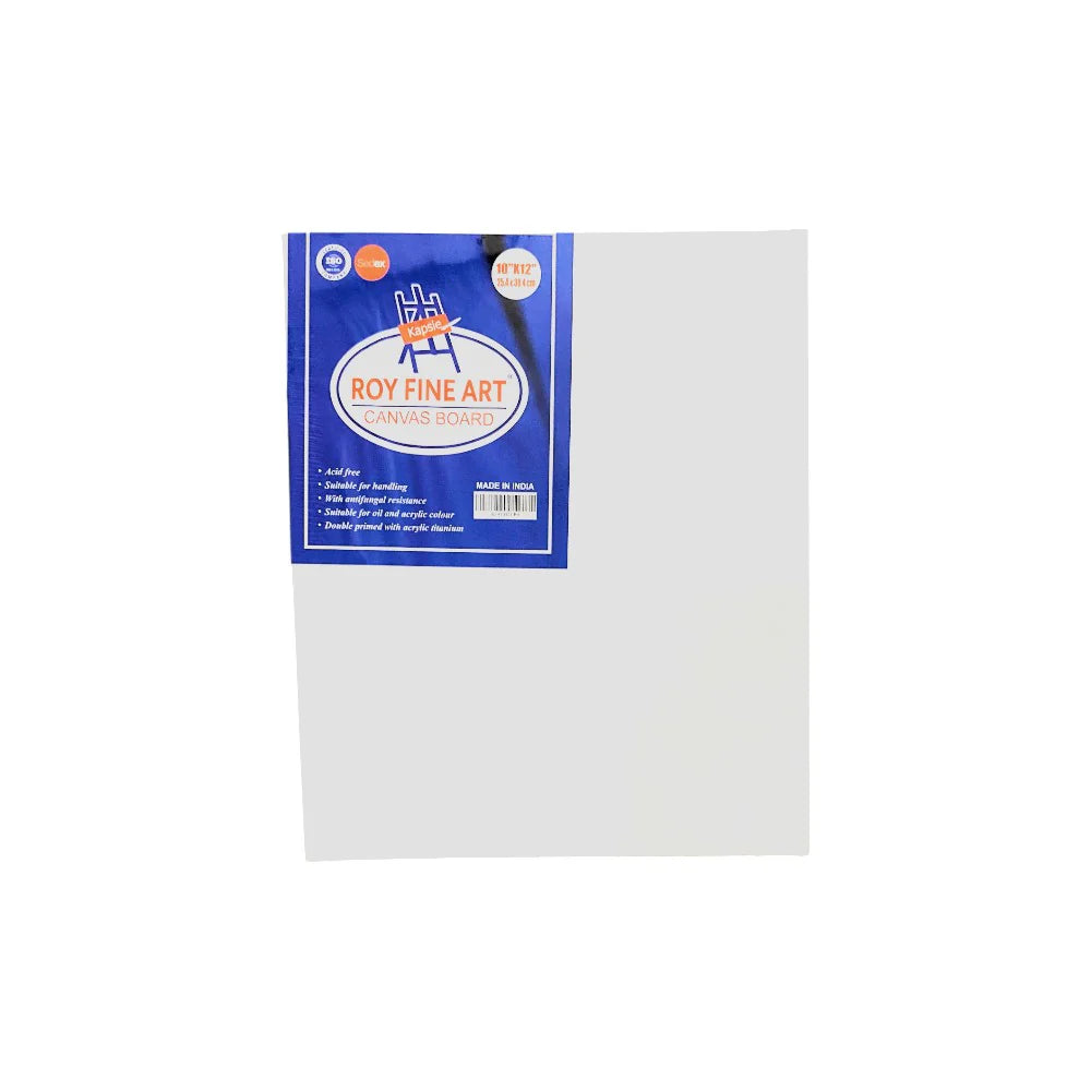 Roy Fine Art Canvas Board | White | Multiple Sizes | Canvas For Painting