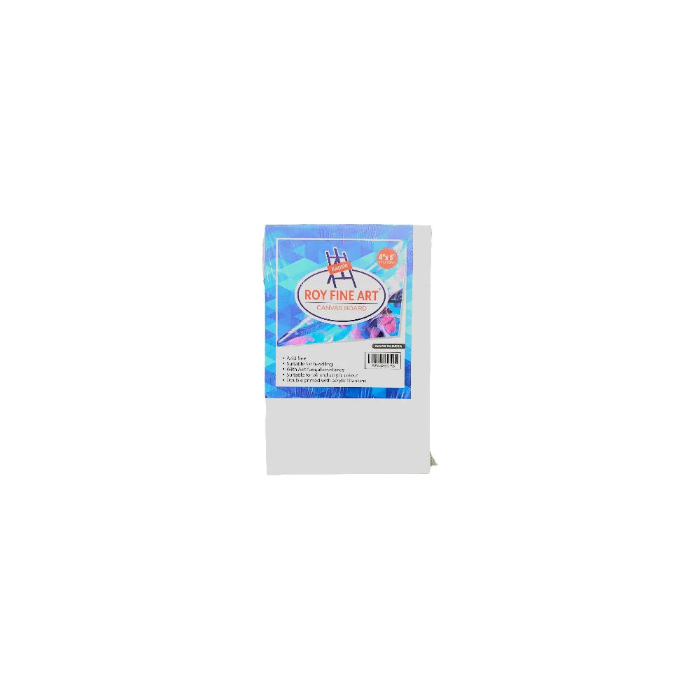 Roy Fine Art Canvas Board | White | Multiple Sizes | Canvas For Painting