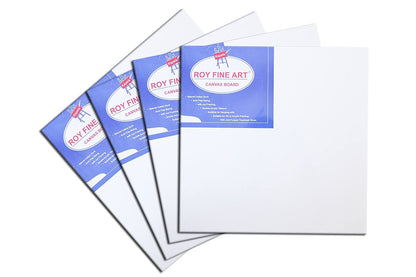 Roy Fine Art Canvas Board | White | Multiple Sizes | Canvas For Painting