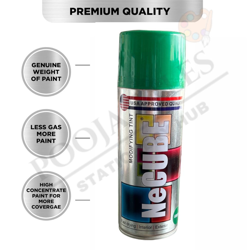 Spray Paint | Green | DIY, Quick Drying with Gloss Finish | 400ml