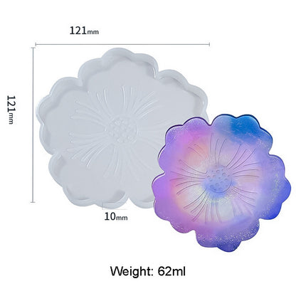 Silicone Mould Open Lotus Tray Design