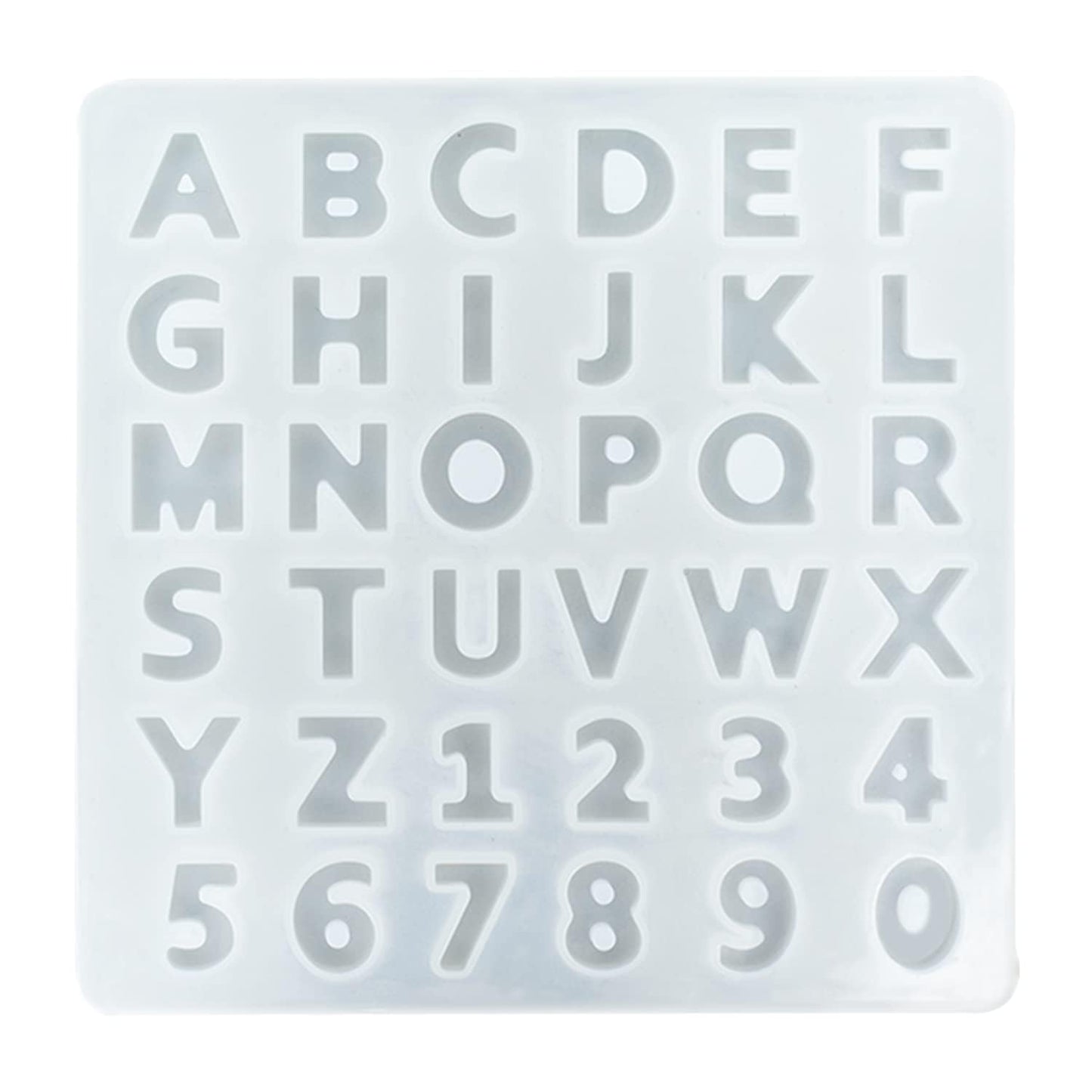 Alphabet and Number Silicone Mould