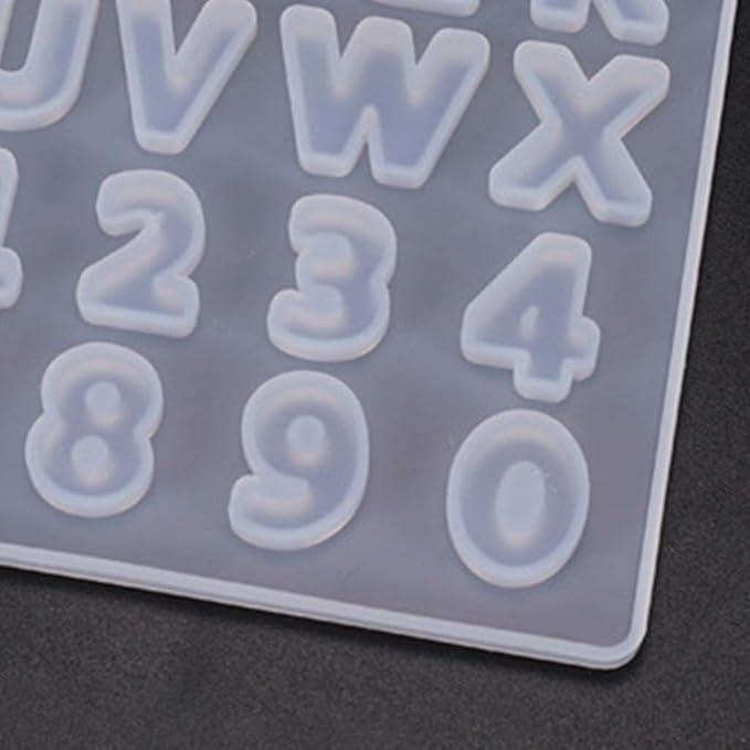 Alphabet and Number Silicone Mould