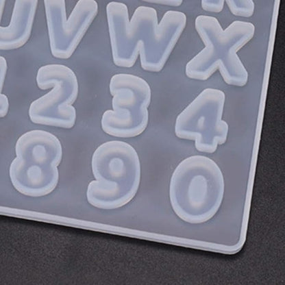 Alphabet and Number Silicone Mould